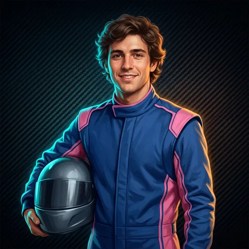 Stylized WagerX artwork of Franco Colapinto, Alpine driver #43