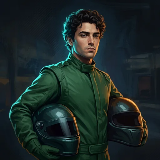 Stylized WagerX artwork of Lance Stroll, Aston Martin driver #18