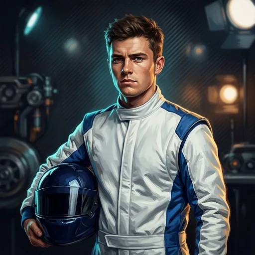 Stylized WagerX artwork of Liam Lawson, Racing Bulls driver #30
