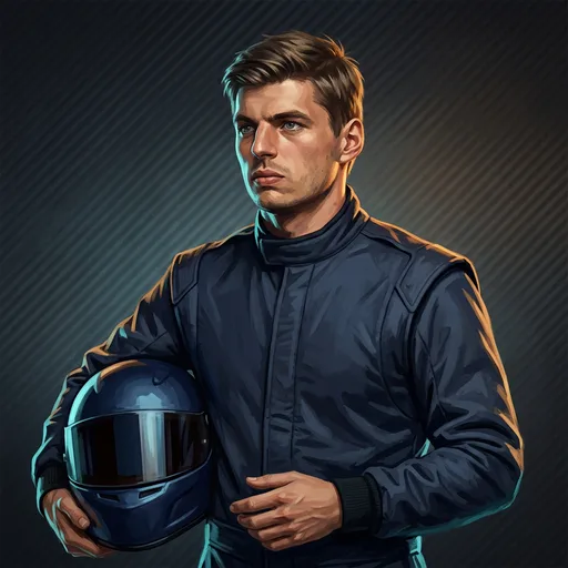 Stylized WagerX artwork of Max Verstappen, Red Bull Racing driver #3