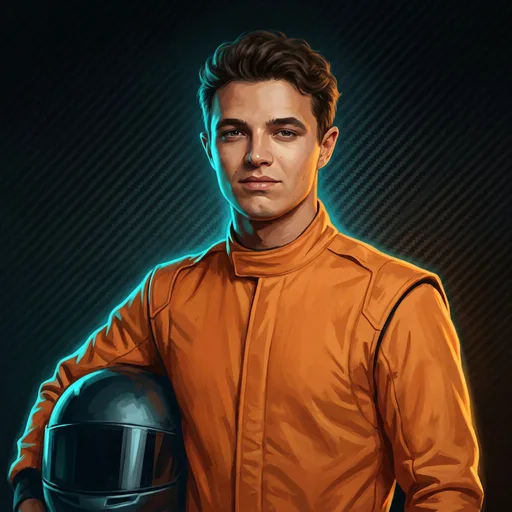 Stylized WagerX artwork of Oscar Piastri, McLaren driver #81