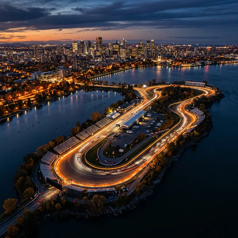 Artwork of Circuit Gilles Villeneuve, venue of the 2026 Canadian Grand Prix