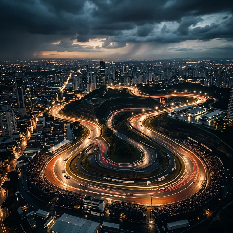 Artwork of Autodromo Jose Carlos Pace, venue of the 2026 Sao Paulo Grand Prix