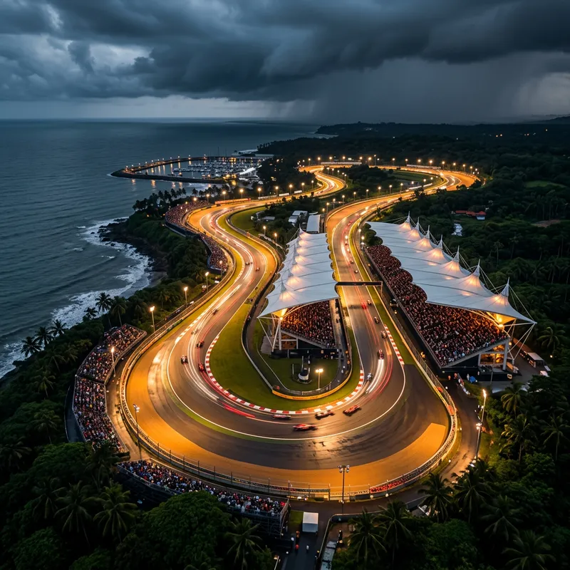 Artwork of Sepang International Circuit, venue of the 2026 Bahrain Grand Prix