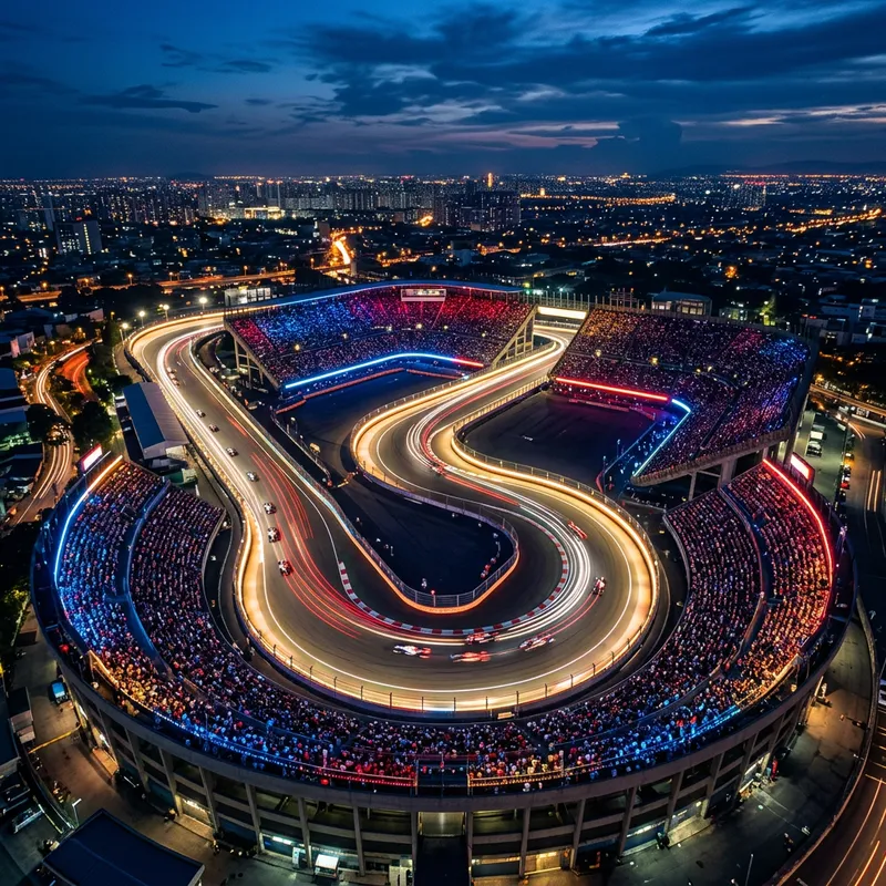 Artwork of Shanghai International Circuit, venue of the 2026 Chinese Grand Prix
