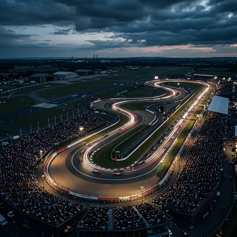 Artwork of Silverstone Circuit, venue of the 2026 British Grand Prix