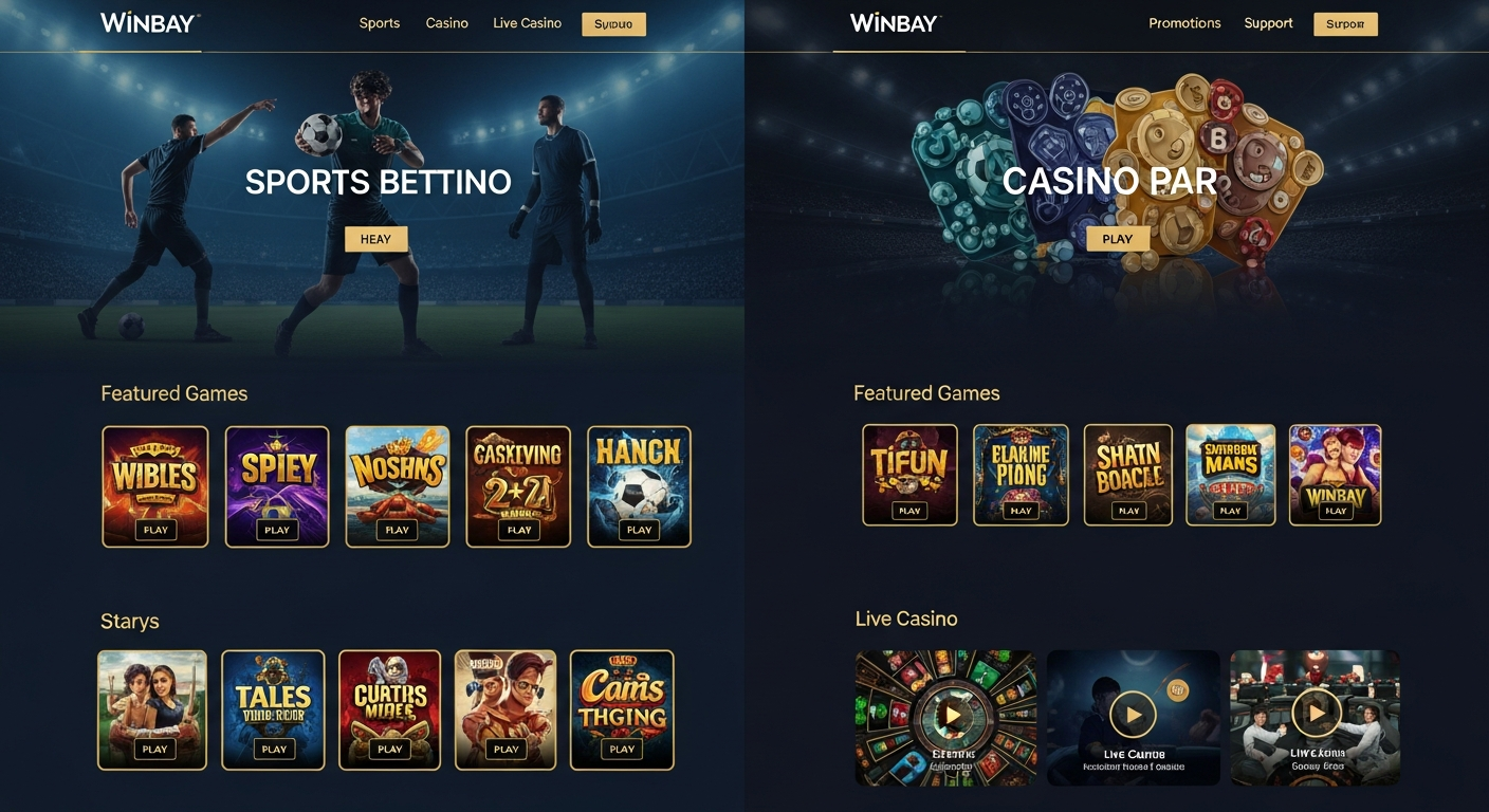 WinBay Casino Homepage